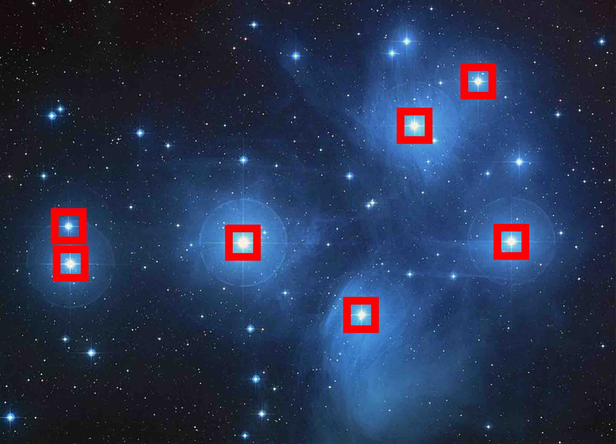 NASA's photo of Pleiades 