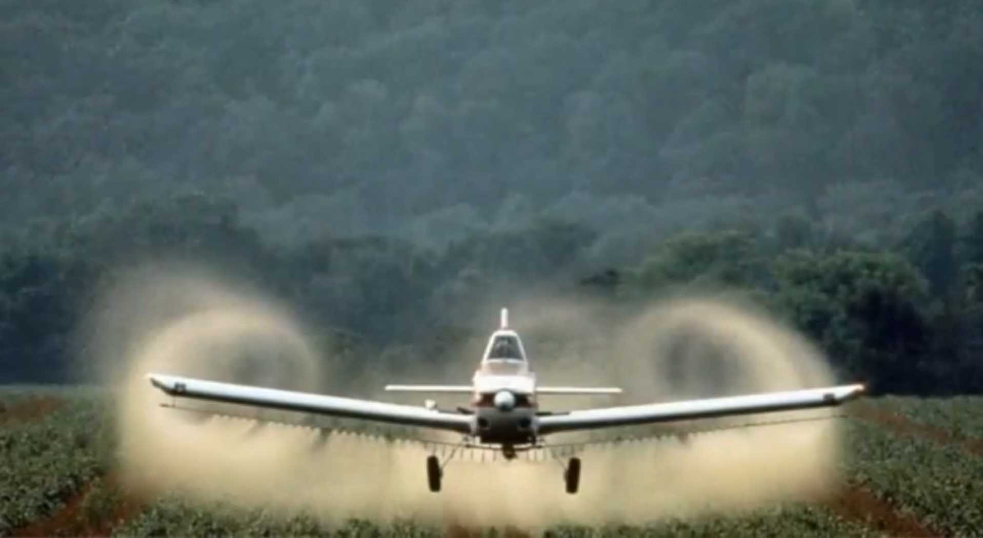 Crops Being Sprayed